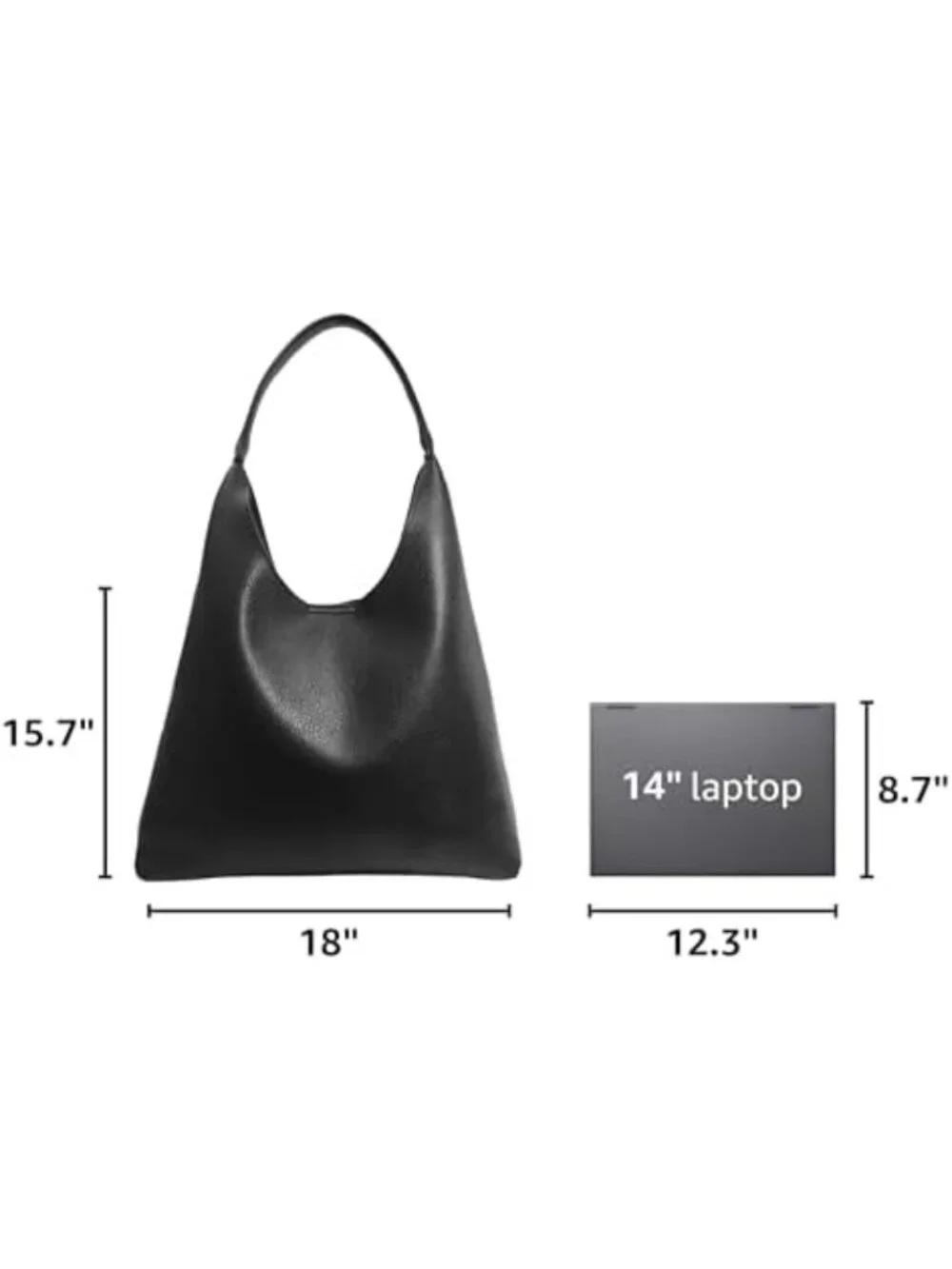 Soft Vegan Leather Hobo Bag for Women | Slouchy Tote Shoulder Handbag